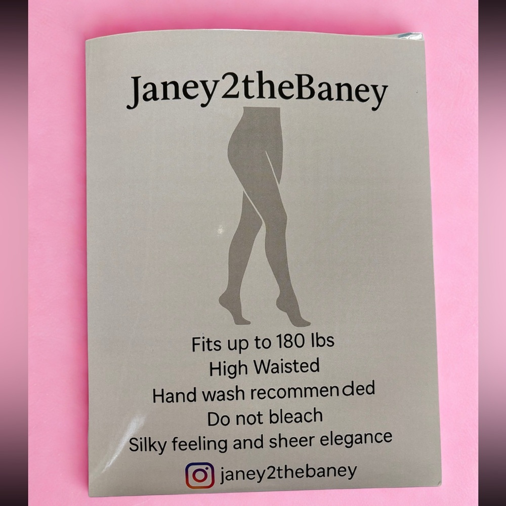 Janey2TheBaney SUNNY NUDE Sheer Pantyhose 10 Denier - Picture 3 of 4